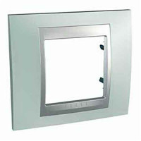 Рамка 1-місцева, Unica Top, смарагд/алюміній Schneider Electric, MGU66.002.094