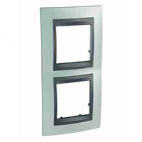 Рамка 2-местная, Unica Top, изумруд/графит Schneider Electric, MGU66.004V.294