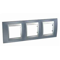 Рамка 3-місна, Unica Top, металік/алюміній Schneider Electric, MGU66.006.097