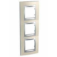 Рамка 3-місна, Unica Top, титан/алюміній Schneider Electric, MGU66.006V.095