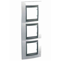 Рамка 3-місна, Unica Top, білосніжний/графіт Schneider Electric, MGU66.006V.292