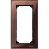 Рамка подвійна M-ELEGANCE glass махагон Merten, MTN4025-3215