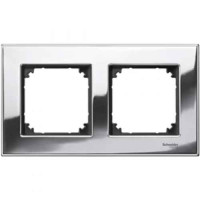 Рамка подвійна M-ELEGANCE metal хром Merten, MTN403239