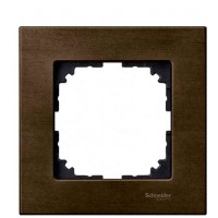 Рамка одинарная M-ELEGANCE wood орех Merten, MTN4051-3473