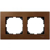 Рамка подвійна M-ELEGANCE wood вишня Merten, MTN4052-3472