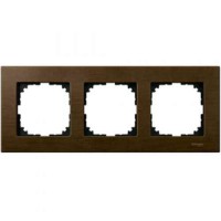Рамка тройная M-ELEGANCE wood орех Merten, MTN4053-3473