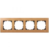 Рамка чотиримісна M-ELEGANCE wood бук Merten, MTN4054-3470