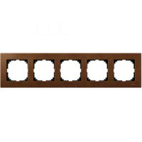 Рамка пятиместная M-ELEGANCE wood вишня Merten, MTN4055-3472