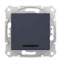 Проходной переключатель Schneider Electric Sedna SDN1500170 10А с подсветкой (графит)
