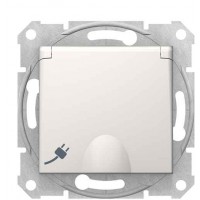 Розетка Schneider Electric Sedna SDN3100423 із заземленням і з кришкою (слонова кістка) Розетка Schneider Electric Sedna SDN3100423 із заземленням і з кришкою (слонова кістка)