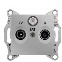 Концевая TV/R/SAT розетка Schneider Electric Sedna SDN3501360 (алюминий)