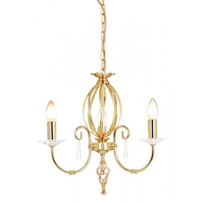 Elstead AG3 POL BRASS Aegean