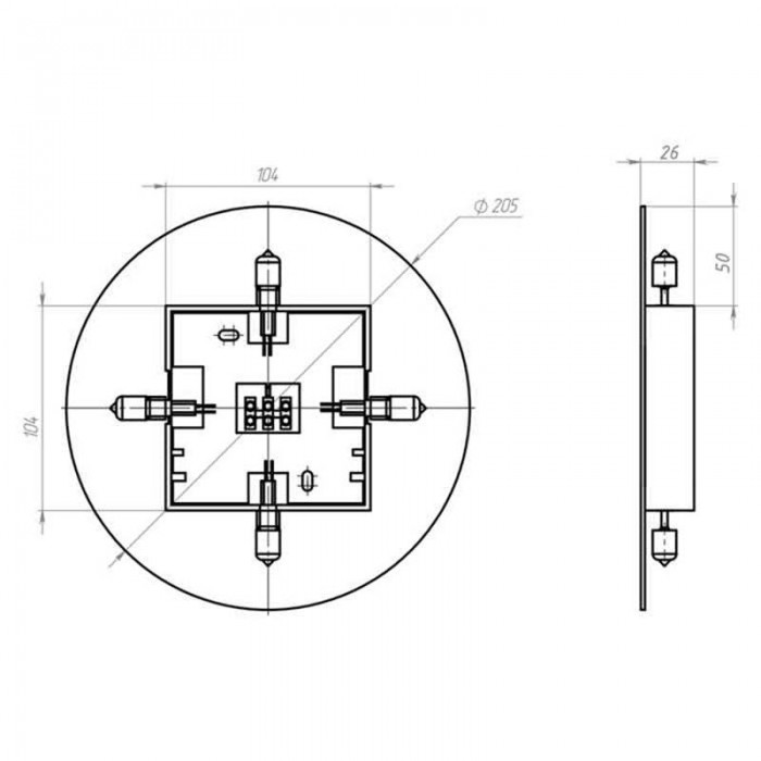 Настінний світильник Iterna lm119 Home Настінний світильник Iterna lm119 Home