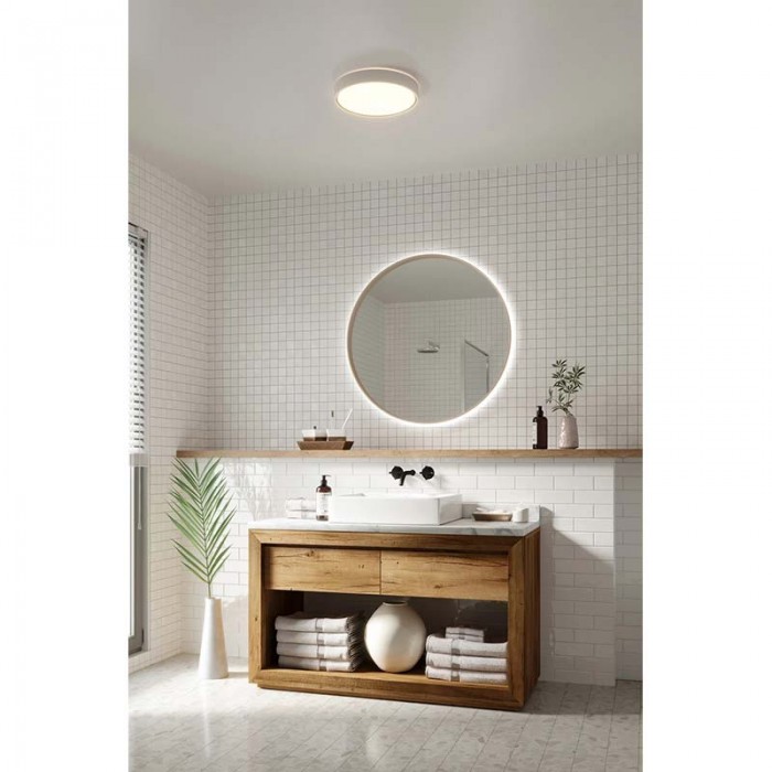 Світильник стельовий Nordlux 2015356101 Noxy LED 1x17W 3000K-4000K 1650Lm IP44 білий Світильник стельовий Nordlux 2015356101 Noxy LED 1x17W 3000K-4000K 1650Lm IP44 білий