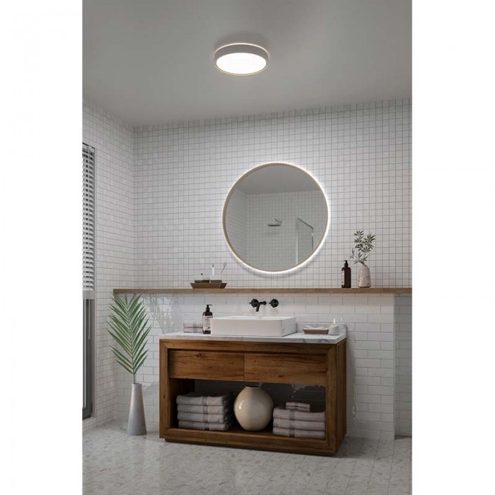 Світильник стельовий Nordlux 2015356101 Noxy LED 1x17W 3000K-4000K 1650Lm IP44 білий Світильник стельовий Nordlux 2015356101 Noxy LED 1x17W 3000K-4000K 1650Lm IP44 білий