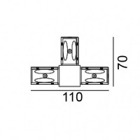 Т-соединение LTX 06.SETRHR.BK In_Line Corner T