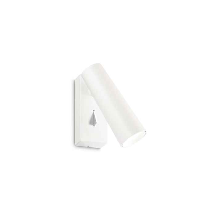 Бра, настенный светильник Ideal Lux 280998 Pipe LED 1x7W 3000K 670Lm IP20 белый