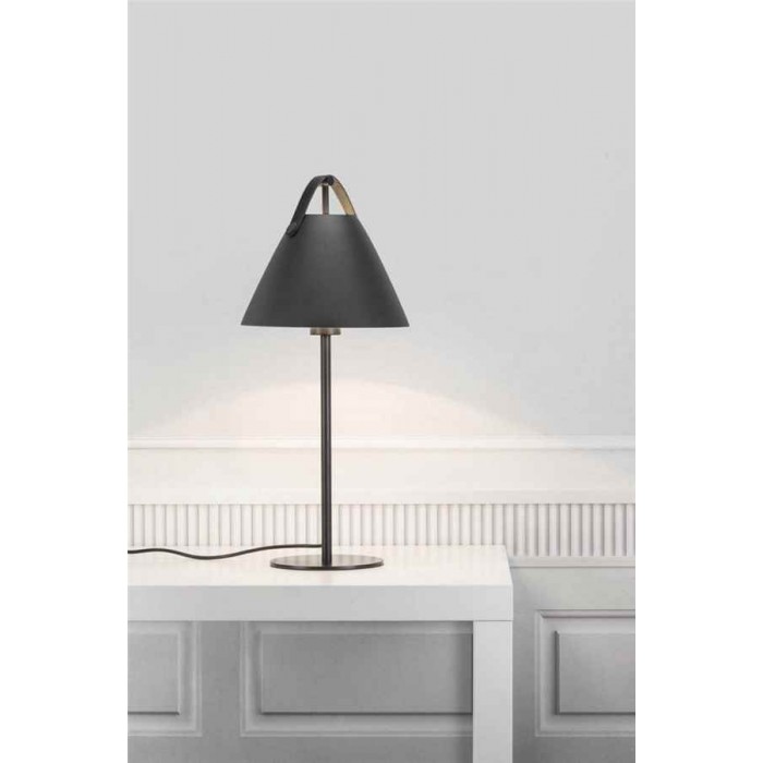 Настільна лампа Nordlux 46205003 Strap E27 1x40W IP20 чорна Настільна лампа Nordlux 46205003 Strap E27 1x40W IP20 чорна