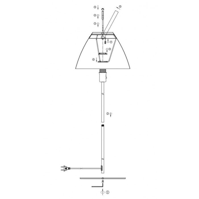 Торшер Nordlux 46234001 Strap E27 1x40W IP20 білий Торшер Nordlux 46234001 Strap E27 1x40W IP20 білий