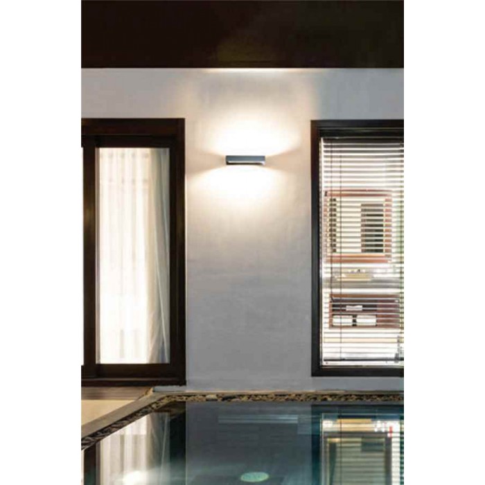 Вуличний світильник Azzardo AZ4354 Cosel LED 2x8W 3000K 1300Lm IP54 темно-сірий Вуличний світильник Azzardo AZ4354 Cosel LED 2x8W 3000K 1300Lm IP54 темно-сірий
