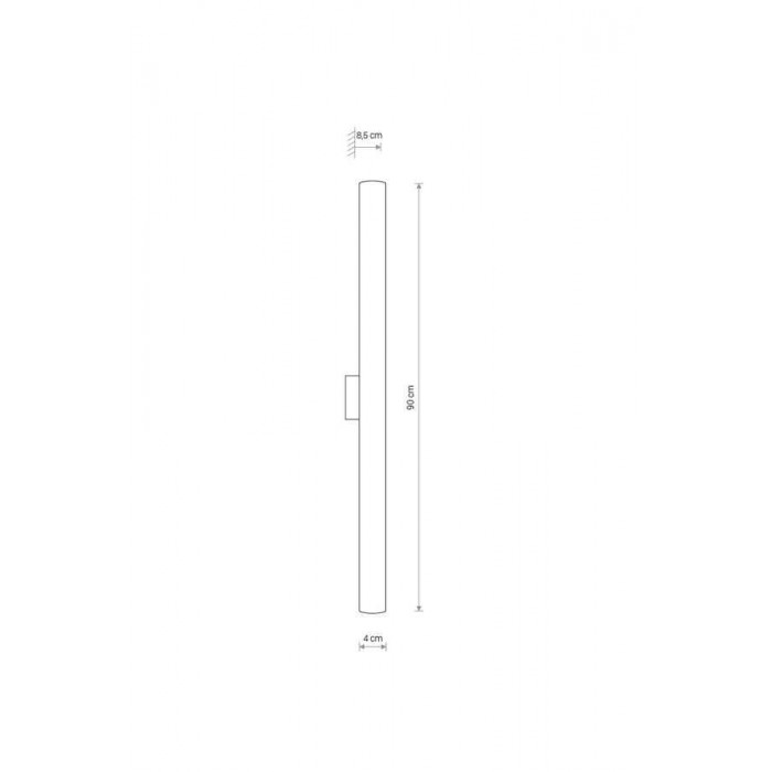Бра, настенный светильник Nowodvorski 8120 Ice Tube LED LED 1x18W 4000K 1750Lm IP44 хром Бра, настенный светильник Nowodvorski 8120 Ice Tube LED LED 1x18W 4000K 1750Lm IP44 хром