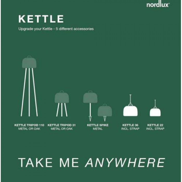 Світильник вуличний портативний Nordlux 2018013003 Kettle LED 1x7W 2700K 450Lm IP65 чорний Світильник вуличний портативний Nordlux 2018013003 Kettle LED 1x7W 2700K 450Lm IP65 чорний