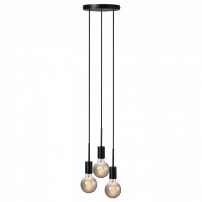 Підвісний світильник, люстра Nordlux 2112063003 Paco E27 3x25W IP20 чорний