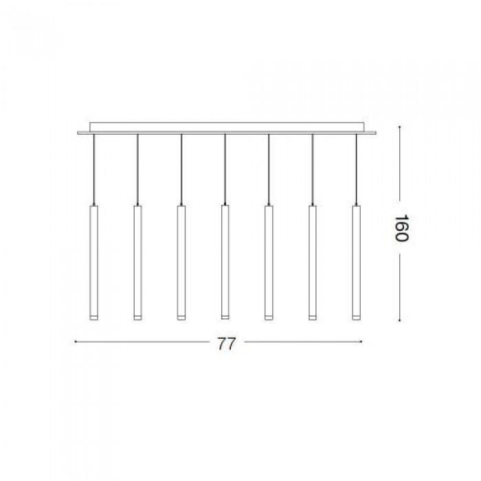 Підвісний світильник Ideal Lux FROZEN SP7 233512 Підвісний світильник Ideal Lux FROZEN SP7 233512