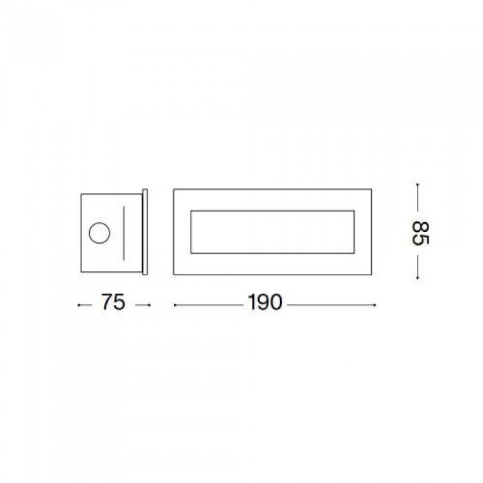 Вуличний світильник Ideal Lux INDIO RECESSED 08W 255804 Вуличний світильник Ideal Lux INDIO RECESSED 08W 255804