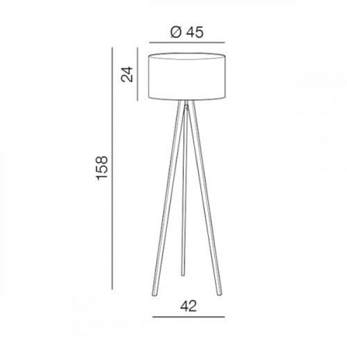 Абажур Azzardo Tripod Wood AZ2968 Абажур Azzardo Tripod Wood AZ2968
