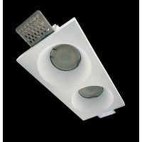 Точечный гипсовый двойной светильник ARDI HR5802-2 GIPS под покраску