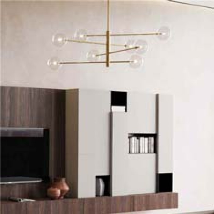 Люстра Ideal Lux 275215 Equinoxe G4 8x2W IP20 латунная Люстра Ideal Lux 275215 Equinoxe G4 8x2W IP20 латунная