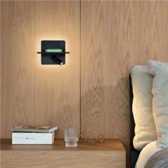 Бра, настінний світильник Ideal Lux 287300 Piano LED 1x10W 3000K 910Lm IP20 чорний Бра, настінний світильник Ideal Lux 287300 Piano LED 1x10W 3000K 910Lm IP20 чорний