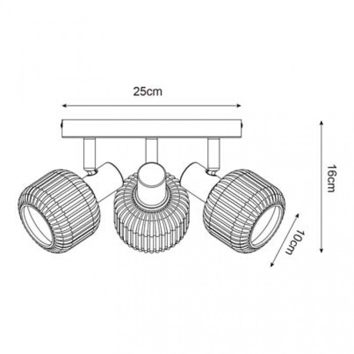Потолочный светильник Zuma Line R5021009A-3R Stem Потолочный светильник Zuma Line R5021009A-3R Stem