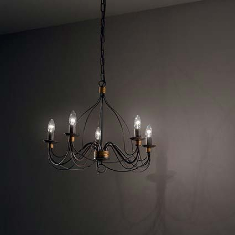 Люстра Ideal Lux Corte SP5 Ruggine