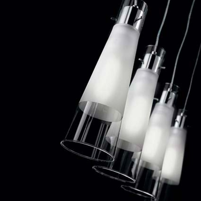 Подвесной светильник Ideal Lux Kuky Clear SP1 Trasparente Подвесной светильник Ideal Lux Kuky Clear SP1 Trasparente