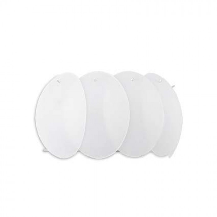 Бра, настінний світильник Ideal Lux 38025 Ovalino E27 2x60W IP20 білий Бра, настінний світильник Ideal Lux 38025 Ovalino E27 2x60W IP20 білий