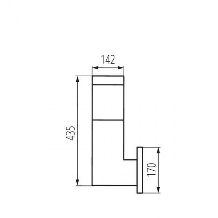 Вуличний світильник Kanlux 29170 Invo E27 1x20W IP54 графітовий Вуличний світильник Kanlux 29170 Invo E27 1x20W IP54 графітовий