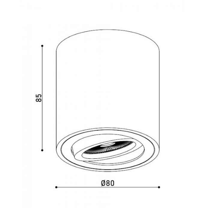 Точковий світильник Kloodi KD-1201 WH Точковий світильник Kloodi KD-1201 WH