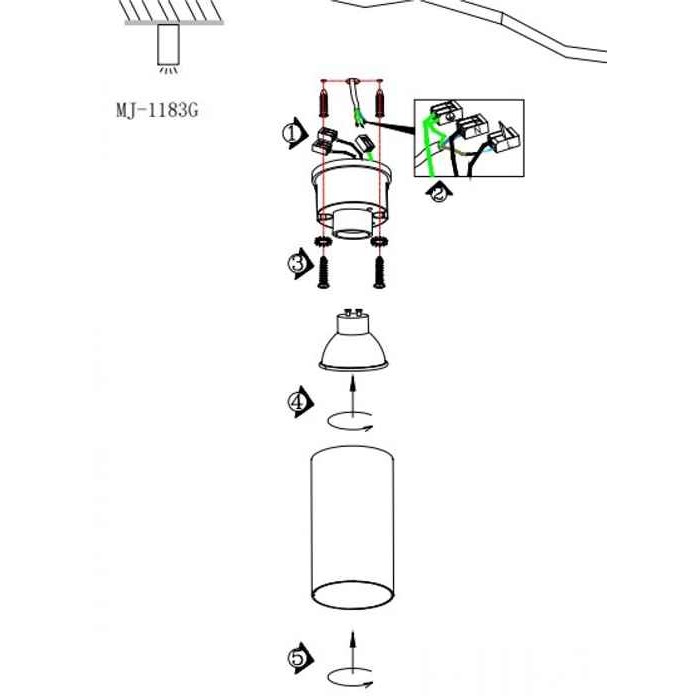 Точечный светильник Kloodi KD-1183 WH Точечный светильник Kloodi KD-1183 WH
