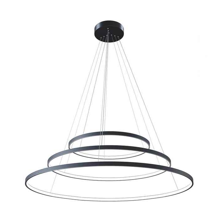 Підвісний світильник Kloodi KD-RG MULTI 400/600/800 108W 3K BK Ring Giza Multi