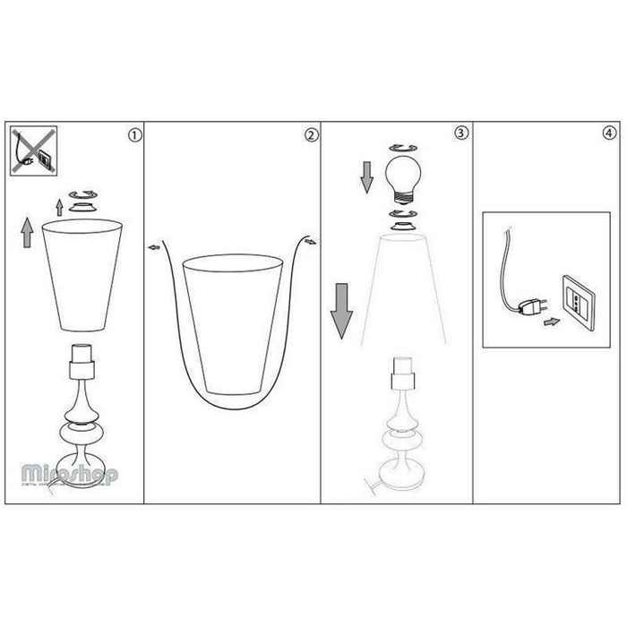 Настольная лампа Ideal Lux 251 Birillo TL1 Medium Настольная лампа Ideal Lux 251 Birillo TL1 Medium