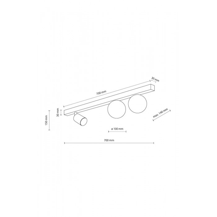 Светильник поворотный, спот TK Lighting 10001 Vox GU10+G9 3x10W+8W IP20 черный Светильник поворотный, спот TK Lighting 10001 Vox GU10+G9 3x10W+8W IP20 черный
