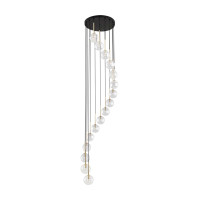 Люстра TK LIGHTING 10182 AURORA черный, золото