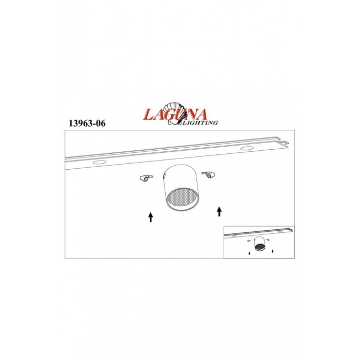 Магнітний спот LAGUNA LIGHTING 13963-06 Track24v Чорний Магнітний спот LAGUNA LIGHTING 13963-06 Track24v Чорний