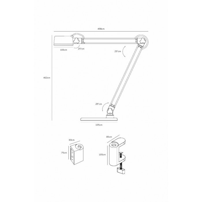 Настольная лампа Nordlux 2120405010 Nobu LED 1x6W 2700K 600Lm IP20 серая Настольная лампа Nordlux 2120405010 Nobu LED 1x6W 2700K 600Lm IP20 серая