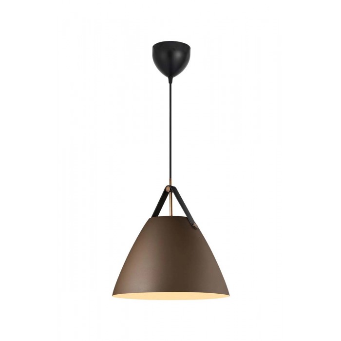 Підвісний світильник, люстра Nordlux 84343009 Strap E27 1x40W IP20 коричневий Підвісний світильник, люстра Nordlux 84343009 Strap E27 1x40W IP20 коричневий