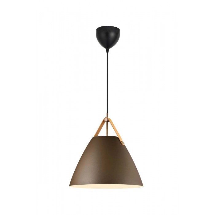 Підвісний світильник, люстра Nordlux 84343009 Strap E27 1x40W IP20 коричневий