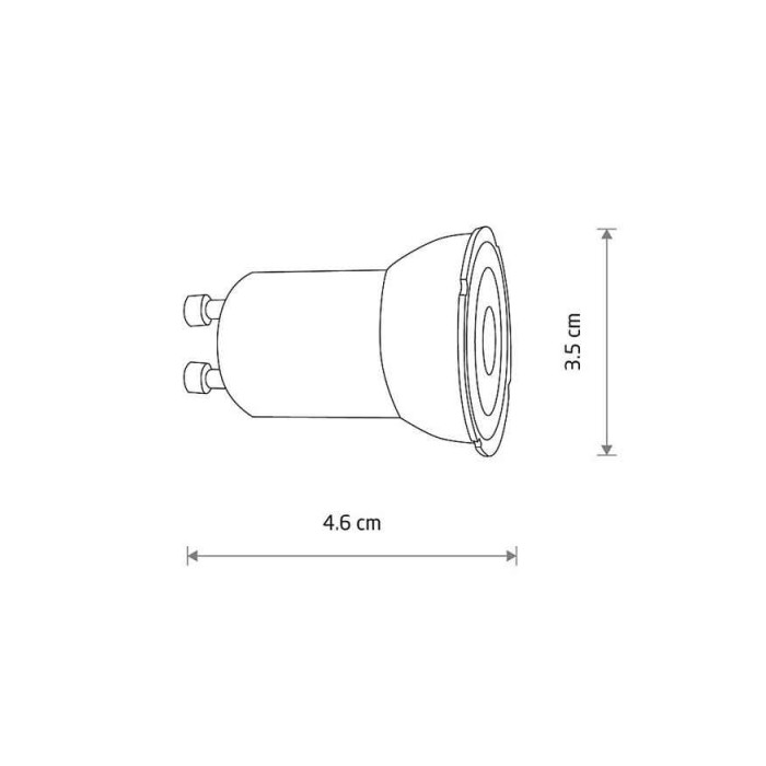 Світлодіодна лампочка Nowodvorski 10230 Bulb LED GU10 R35 1x4W 3000K 370Lm IP20 біла Світлодіодна лампочка Nowodvorski 10230 Bulb LED GU10 R35 1x4W 3000K 370Lm IP20 біла
