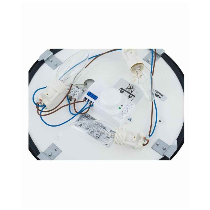 Світильник стельовий із датчиком руху Nowodvorski 10177 Arena Sensor E14 3x10W IP20 чорний